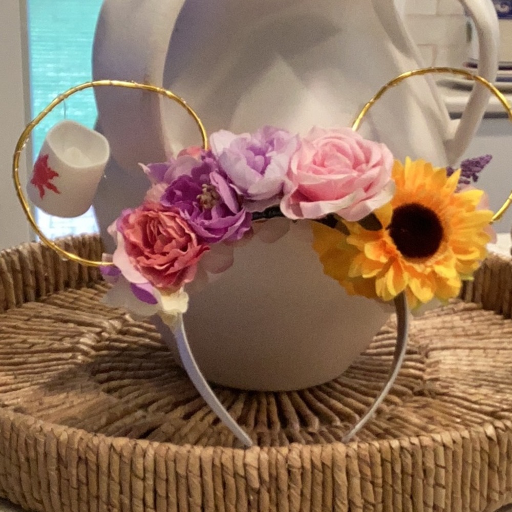 Floral Mickey Mouse Ears